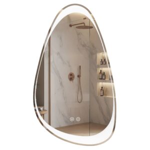 Tutumi Zrcadlo 90x50 cm s vyhříváním a regulovatelným LED osvětlením HOM-01517