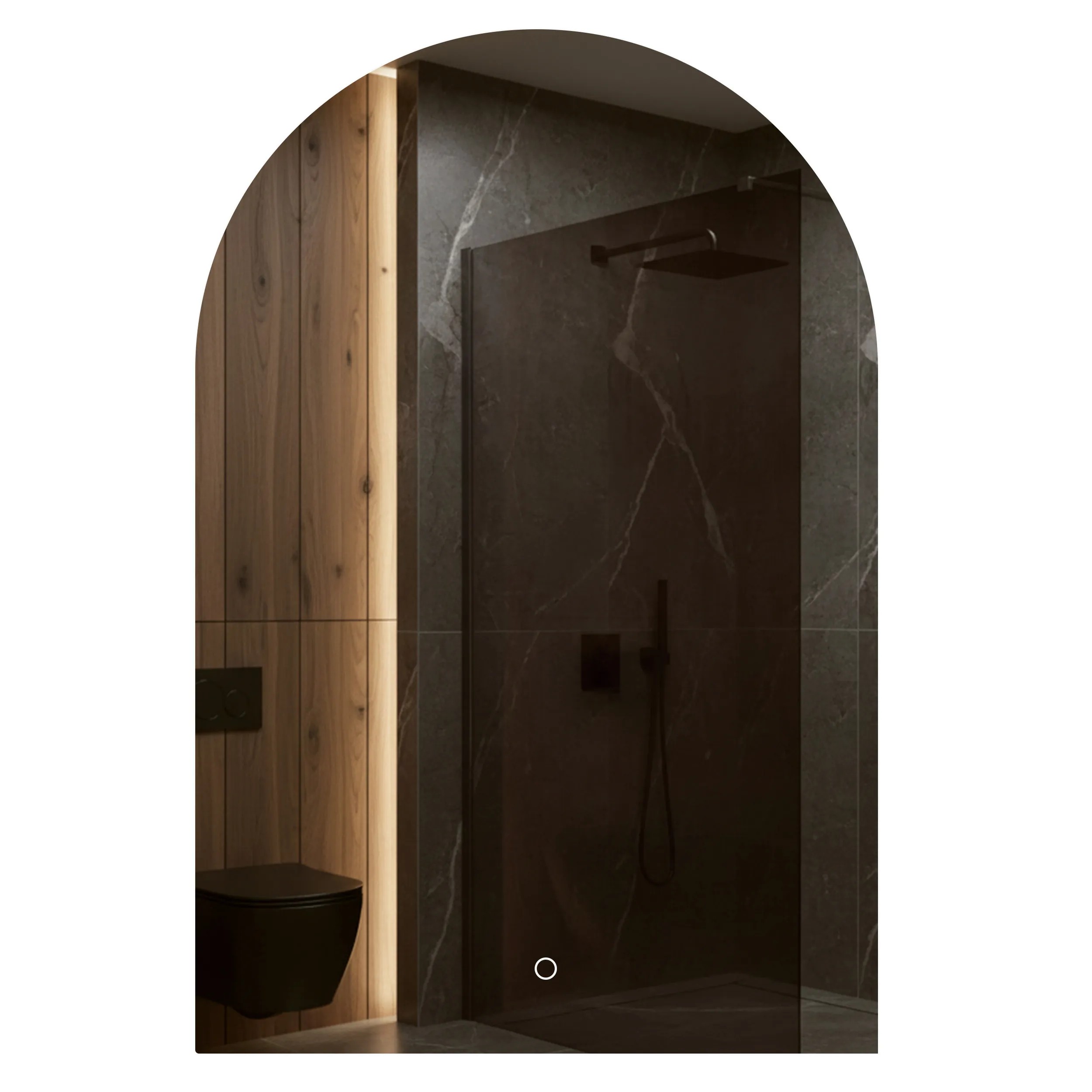 Tutumi Zrcadlo 90x60 cm s regulovatelným LED osvětlením HOM-01520