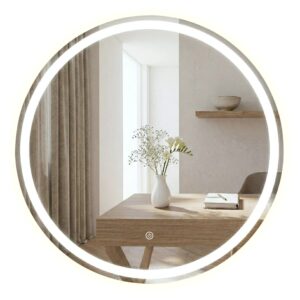 Tutumi Zrcadlo ⌀70 cm s regulovatelným LED osvětlením HOM-09519