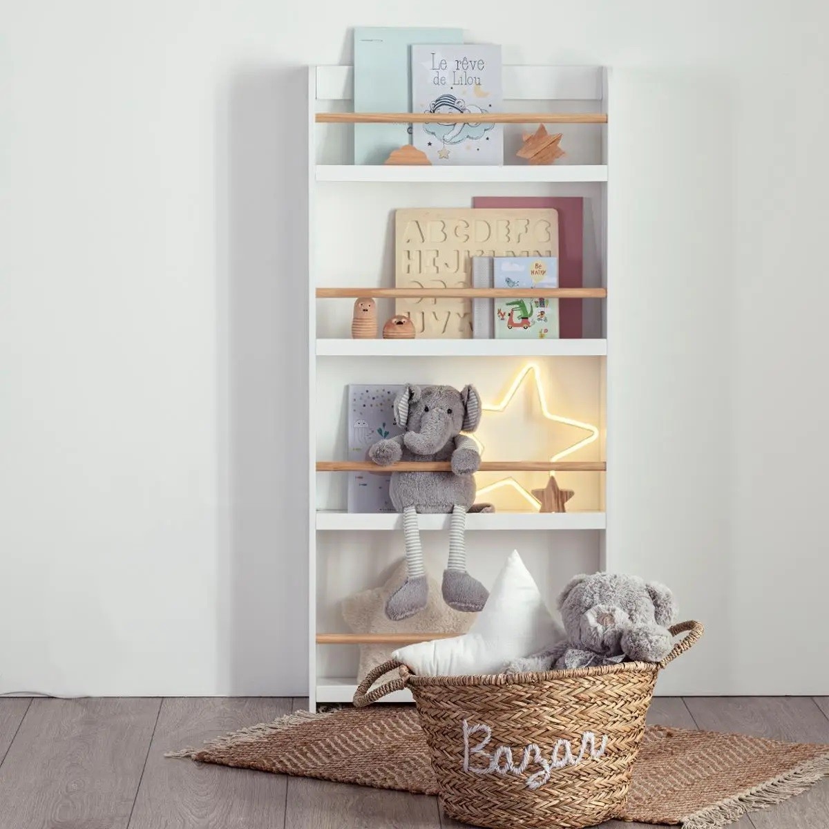 ATMOSPHERA Dětský regál Dici 118 cm bílý - Obrázek 2