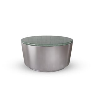 Actona Konferenční stolek Cangas 80 cm šedý/zelený mramor
