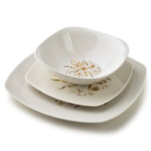 Affekdesign Porcelánová jídelní sada LEA Beige 18 ks bílá/béžová