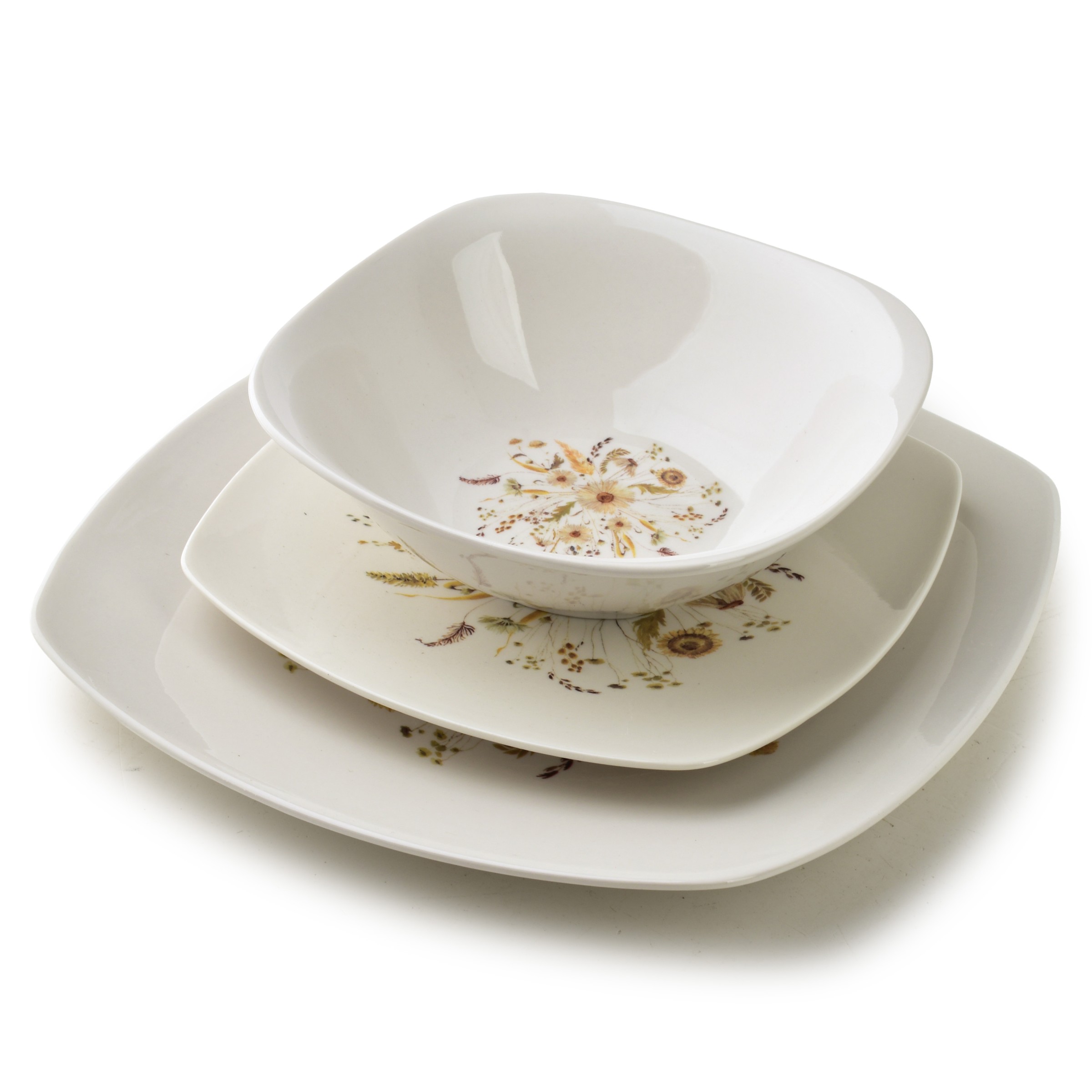 Affekdesign Porcelánová jídelní sada LEA Beige 18 ks bílá/béžová