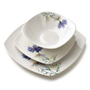 Affekdesign Porcelánová jídelní sada LEA Cornflower 18 ks bílá/modrá