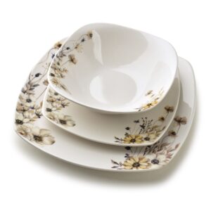 Affekdesign Porcelánová jídelní sada LEA Prime 18 ks bílá/béžová