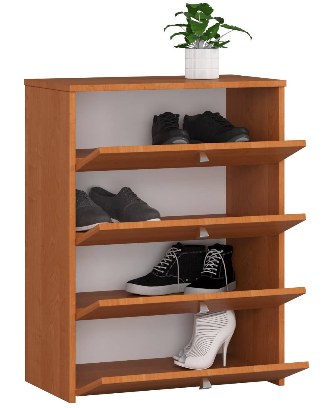 Ak furniture Botník Marienne 60 cm - 4 dvířka olše - Obrázek 2