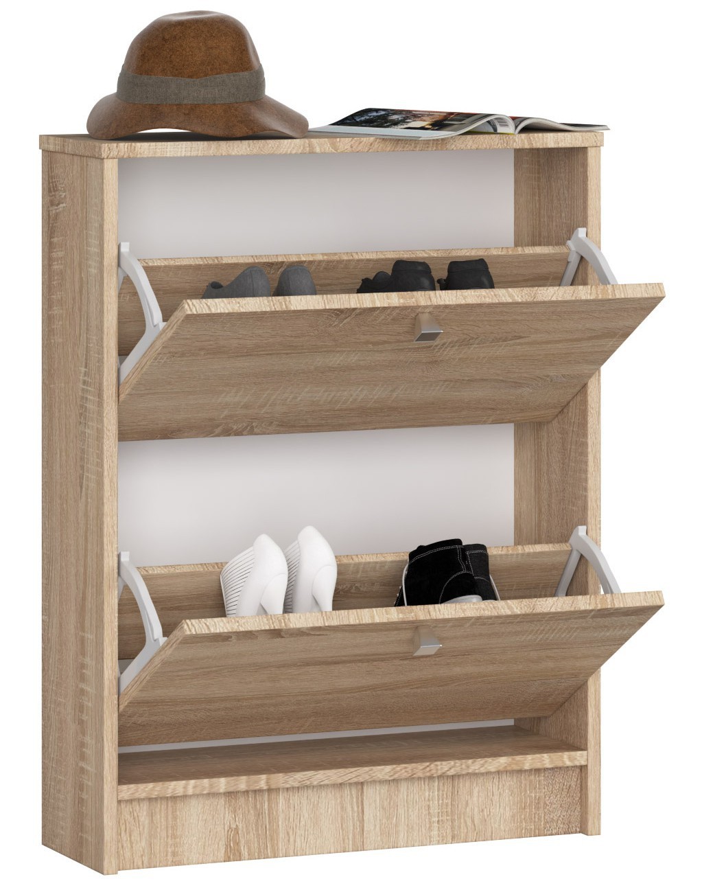 Ak furniture Botník Neroz 60 cm dub sonoma - Obrázek 2