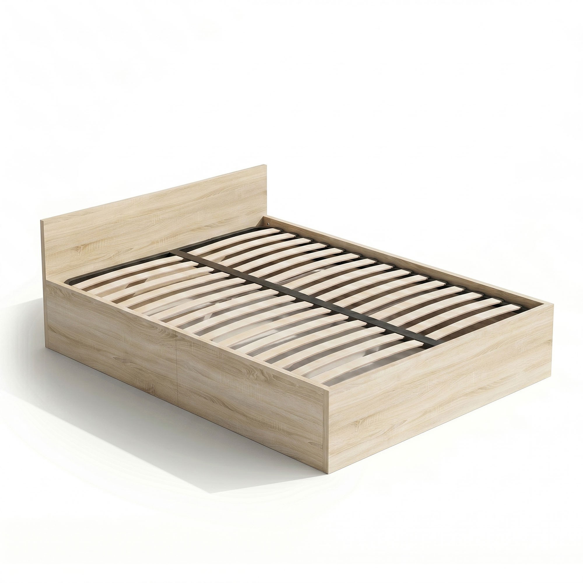 Ak furniture Dvoulůžková postel Trento 140x200 se zvedacím roštem dub Sonoma