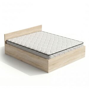 Ak furniture Dvoulůžková postel Trento 160x200 se zvedacím roštem a matrací dub Sonoma