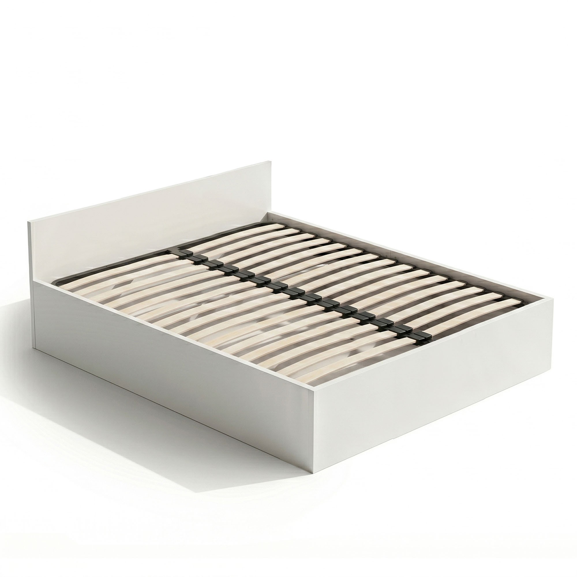 Ak furniture Dvoulůžková postel Trento 160x200 se zvedacím roštem bílá