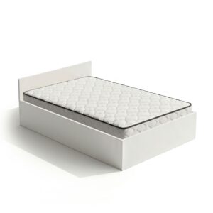 Ak furniture Jednolůžková postel Trento 100x200 se zvedacím roštem a matrací bílá