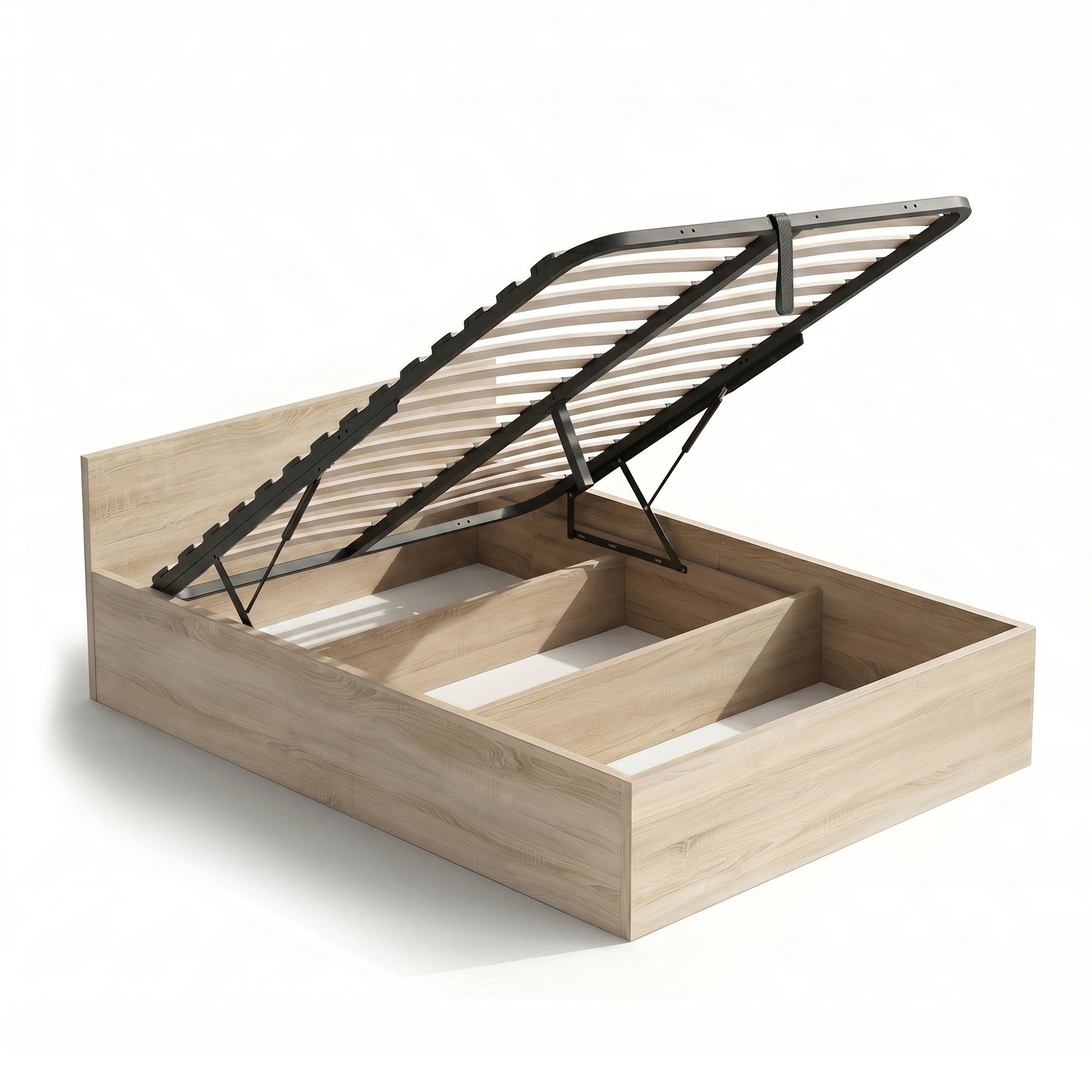 Ak furniture Jednolůžková postel Trento 120x200 se zvedacím roštem dub Sonoma - Obrázek 2
