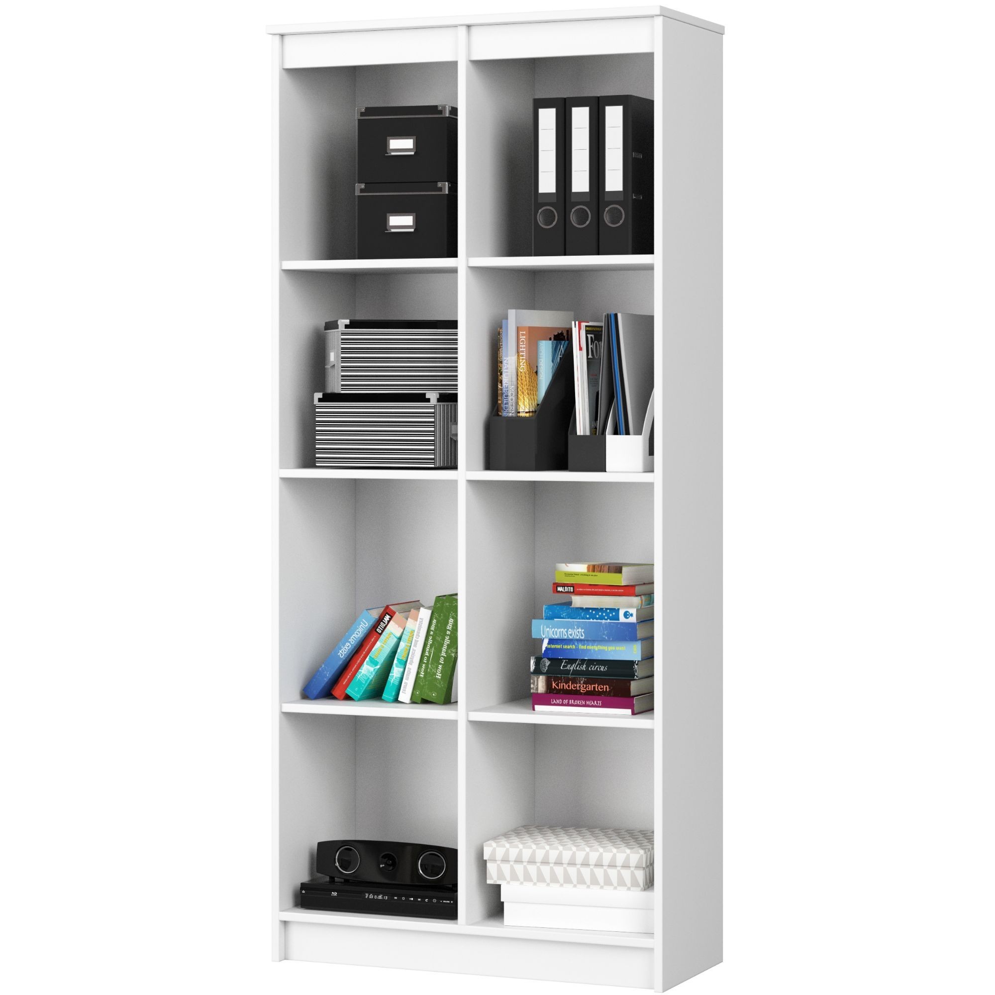 Ak furniture Knihovna Rexa 80 cm bílá - Obrázek 2