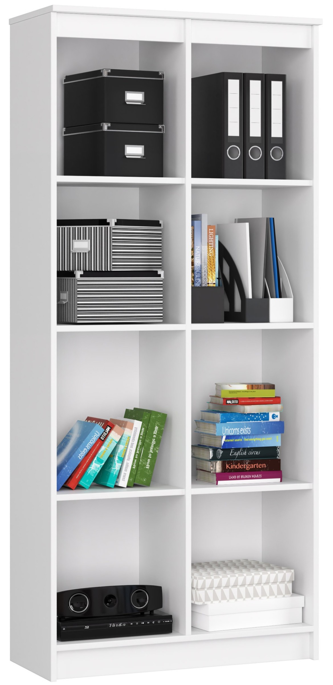 Ak furniture Knihovna Rexa 80 cm bílá