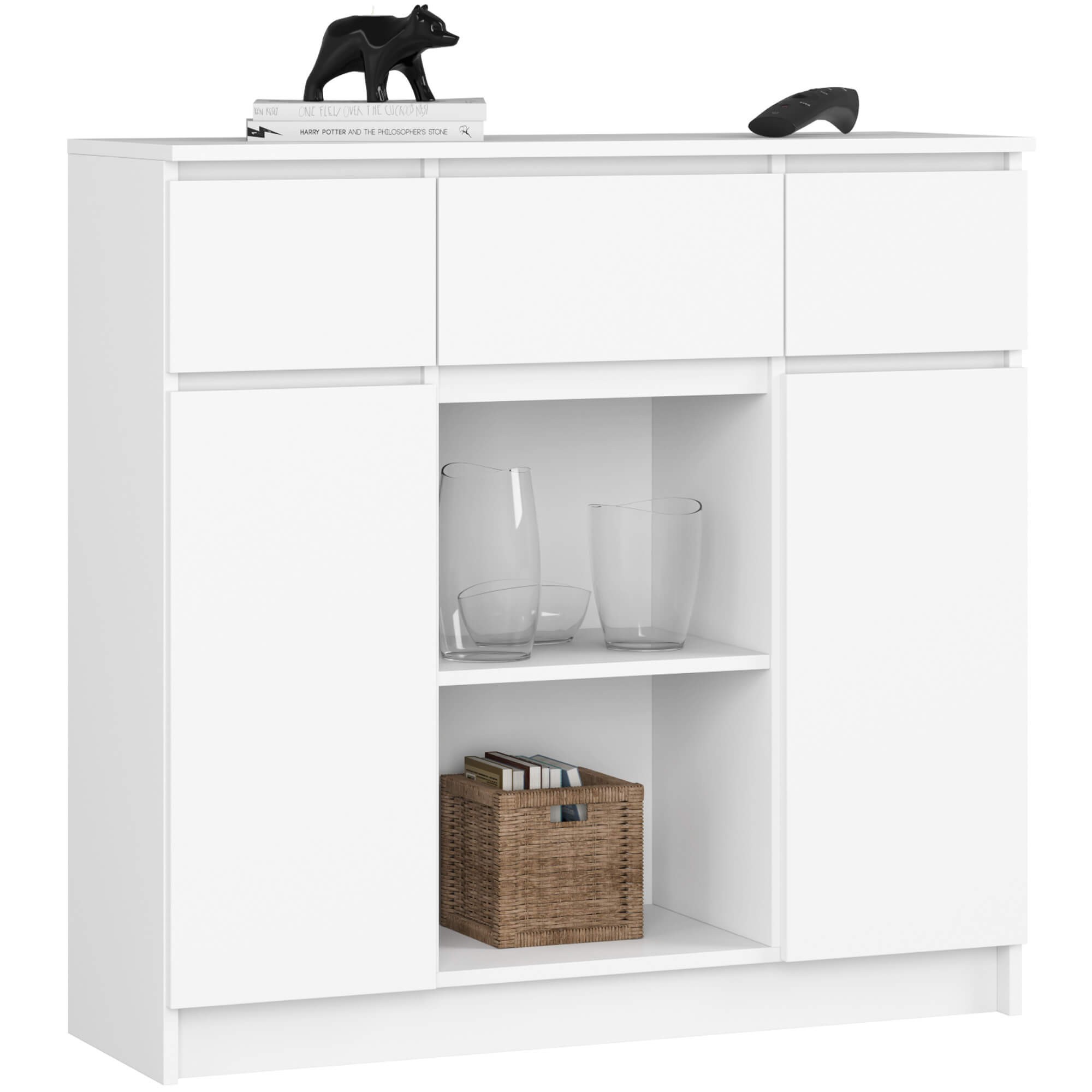 Ak furniture Komoda Baros 100 cm bílá