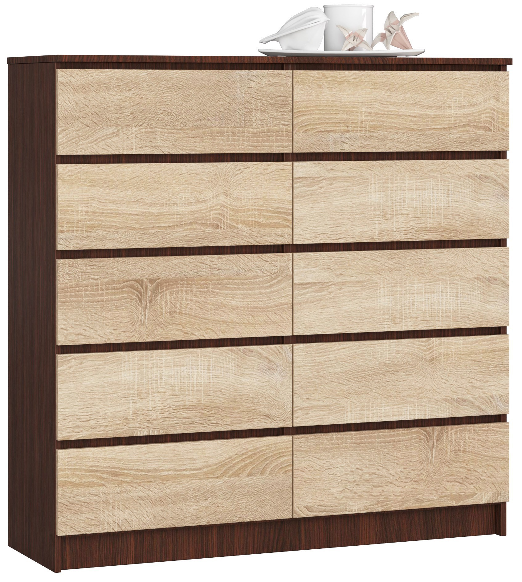 Ak furniture Komoda Kuba 120 cm wenge/sonoma
