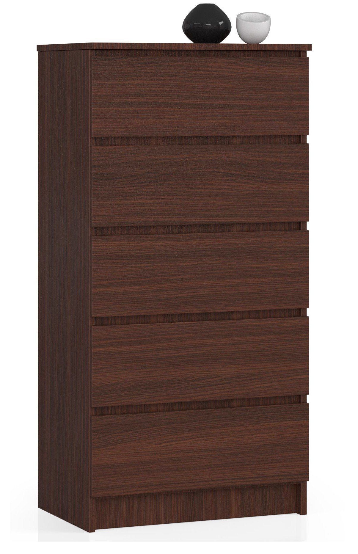Ak furniture Komoda Kuba 60 cm - 5 šuplíků wenge