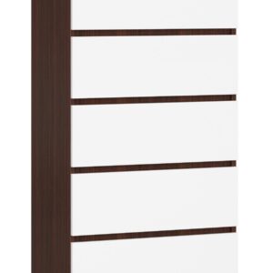 Ak furniture Komoda Kuba 60 cm - 5 šuplíků wenge/bílá
