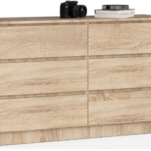 Ak furniture Komoda Rollo K 140 cm dub sonoma