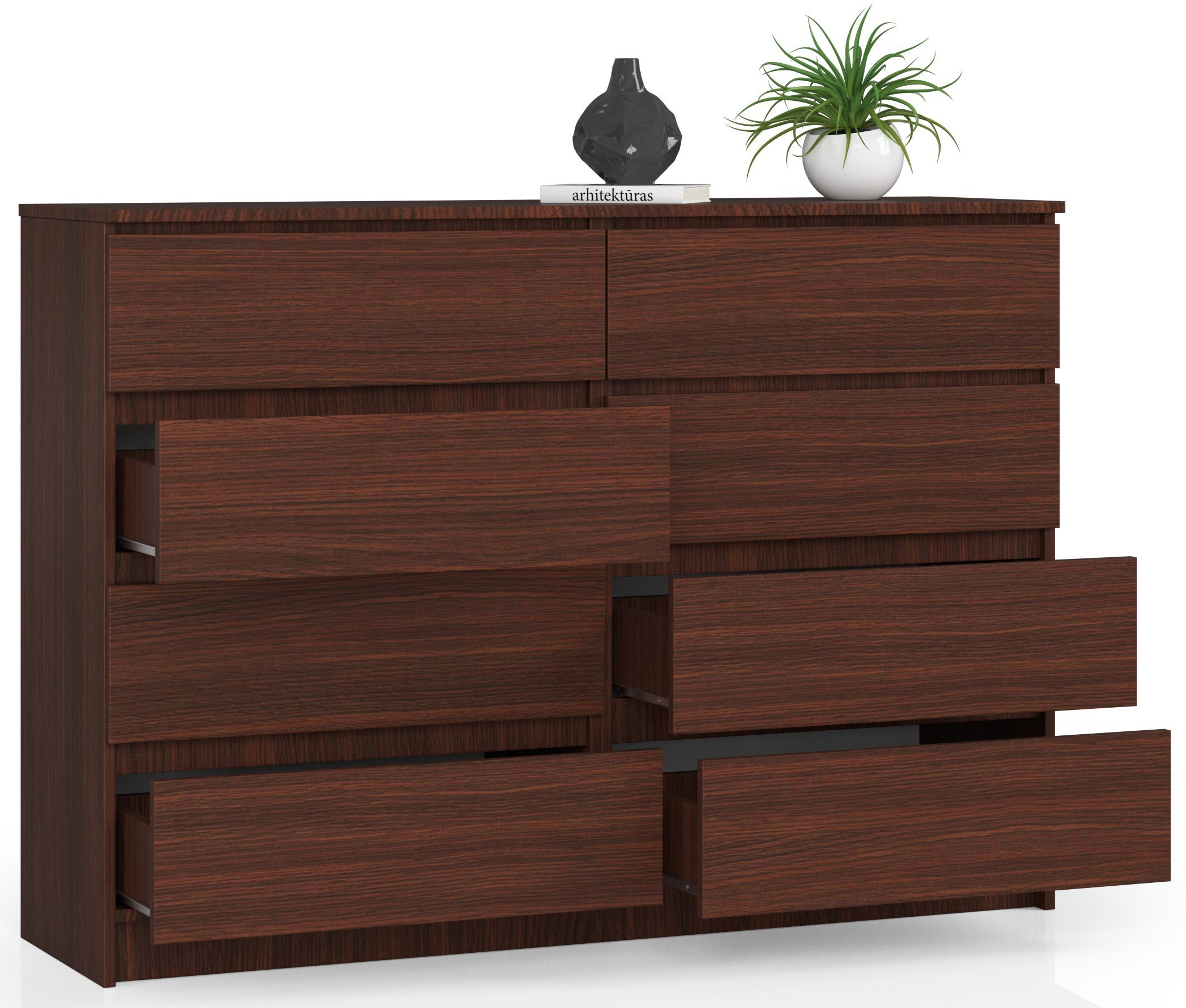 Ak furniture Komoda Rollo X 140 cm wenge - Obrázek 2