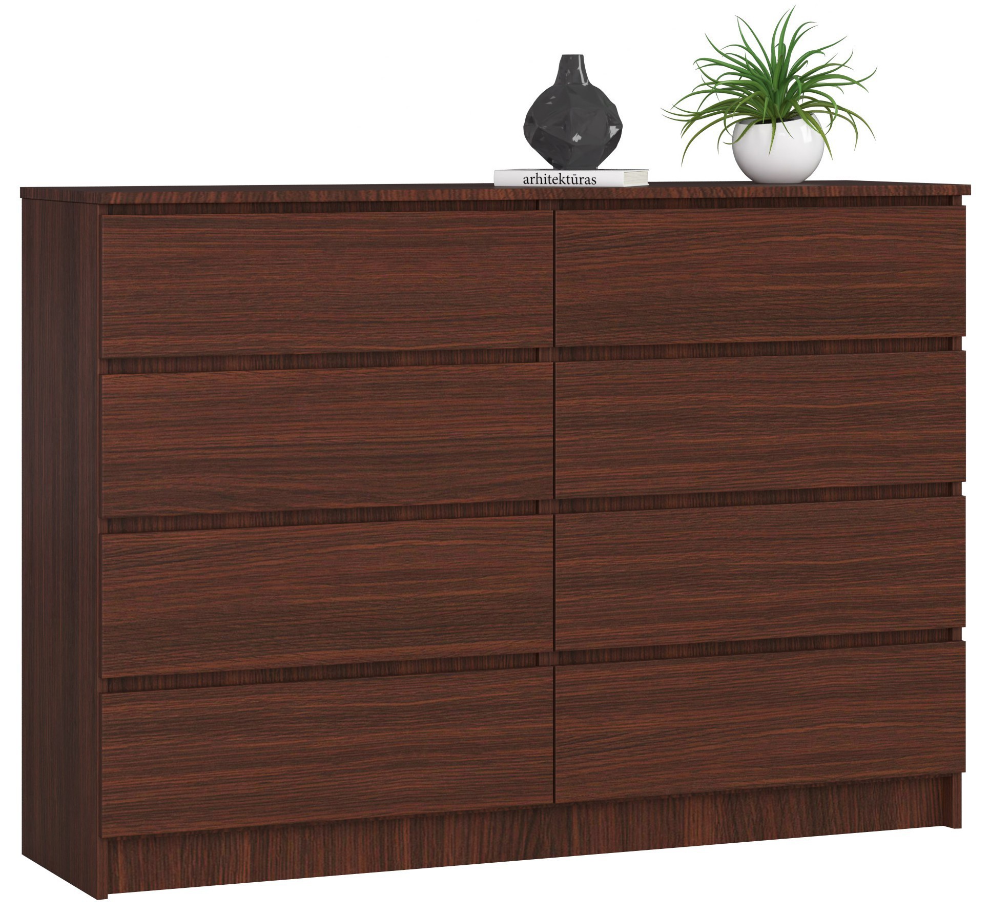 Ak furniture Komoda Rollo X 140 cm wenge