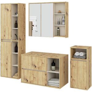Ak furniture Koupelnová sestava VAMI II dub artisan/kašmírová