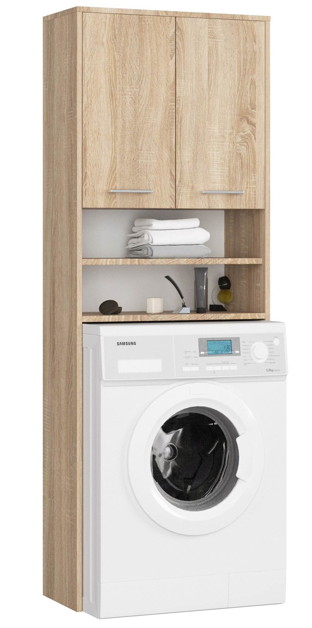 Ak furniture Koupelnová skříňka nad pračku Fin dub sonoma