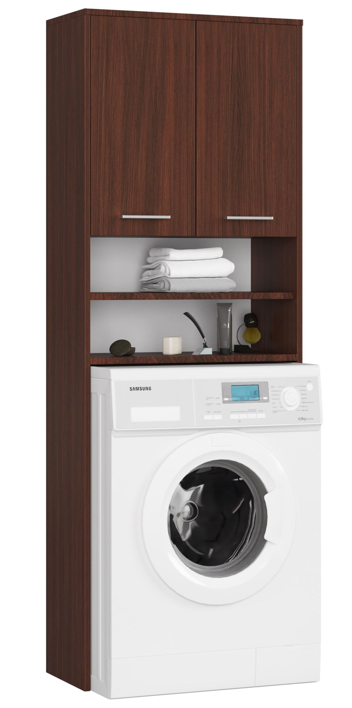 Ak furniture Koupelnová skříňka nad pračku Fin venge