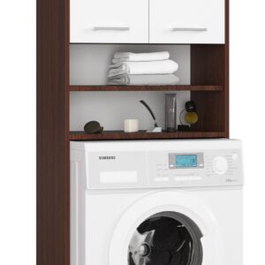 Ak furniture Koupelnová skříňka nad pračku Fin venge/bílá
