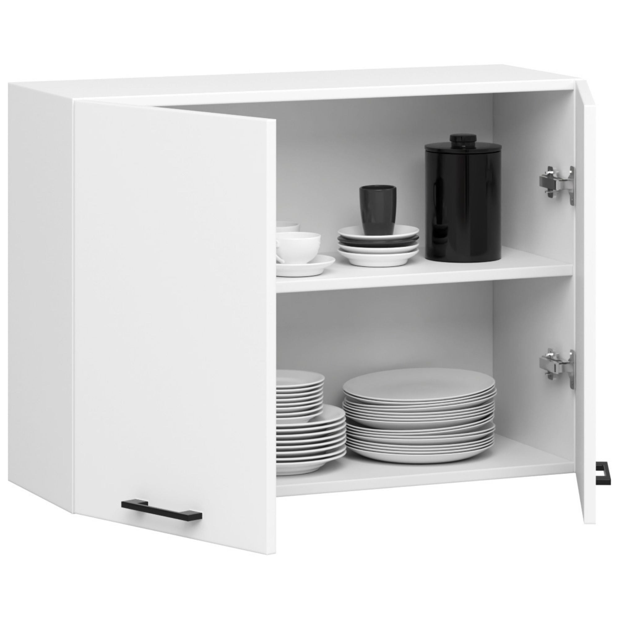 Ak furniture Kuchyňská skříňka Olivie W I 80 cm - bílá závěsná - Obrázek 2