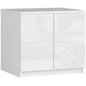 Ak furniture Nástavec na skříň Star 60 cm bílý lesk