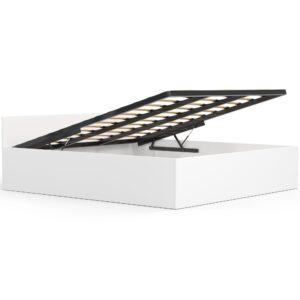 Ak furniture Postel CLP 180x200 cm dvoulůžko s roštem bílé