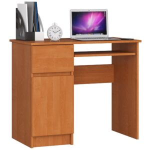 Ak furniture Psací stůl PIKSEL 90 cm olše levý