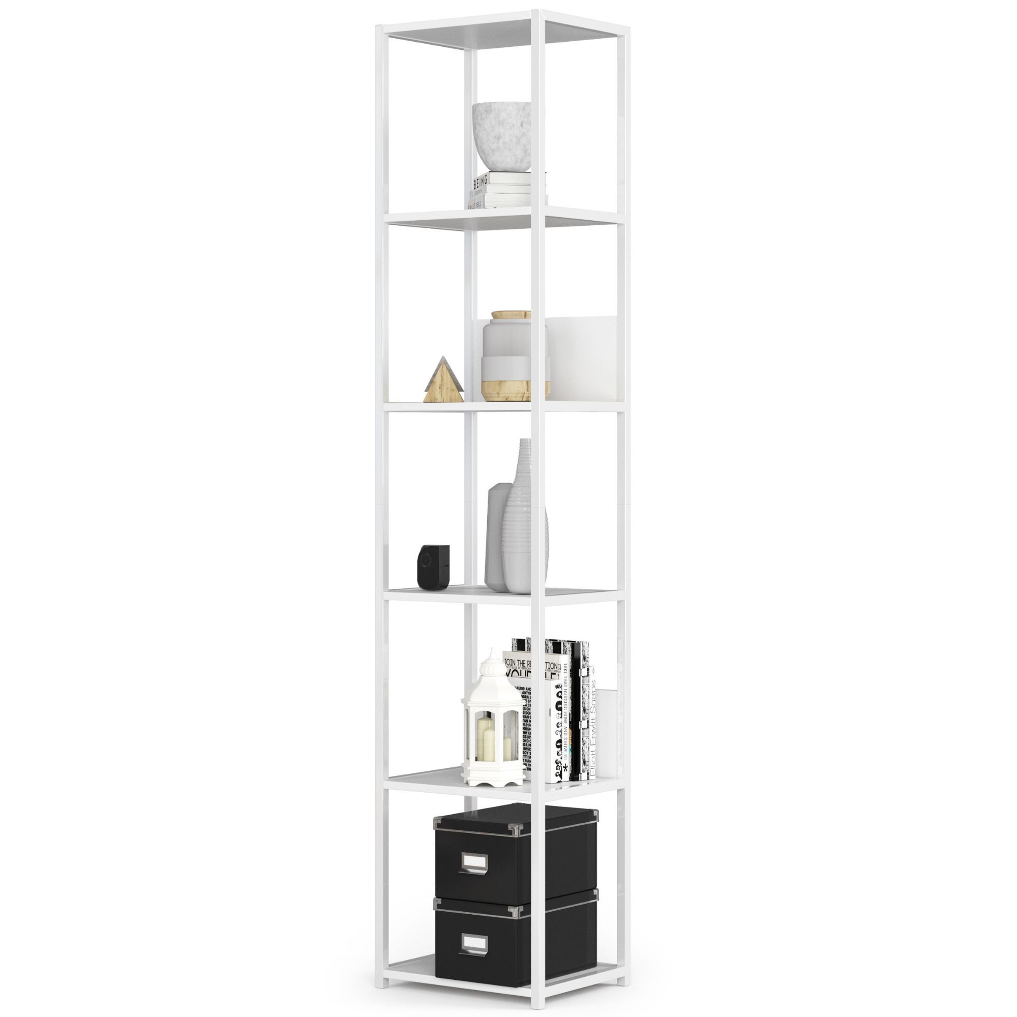 Ak furniture Regál LOFT 40 cm bílý - Obrázek 2