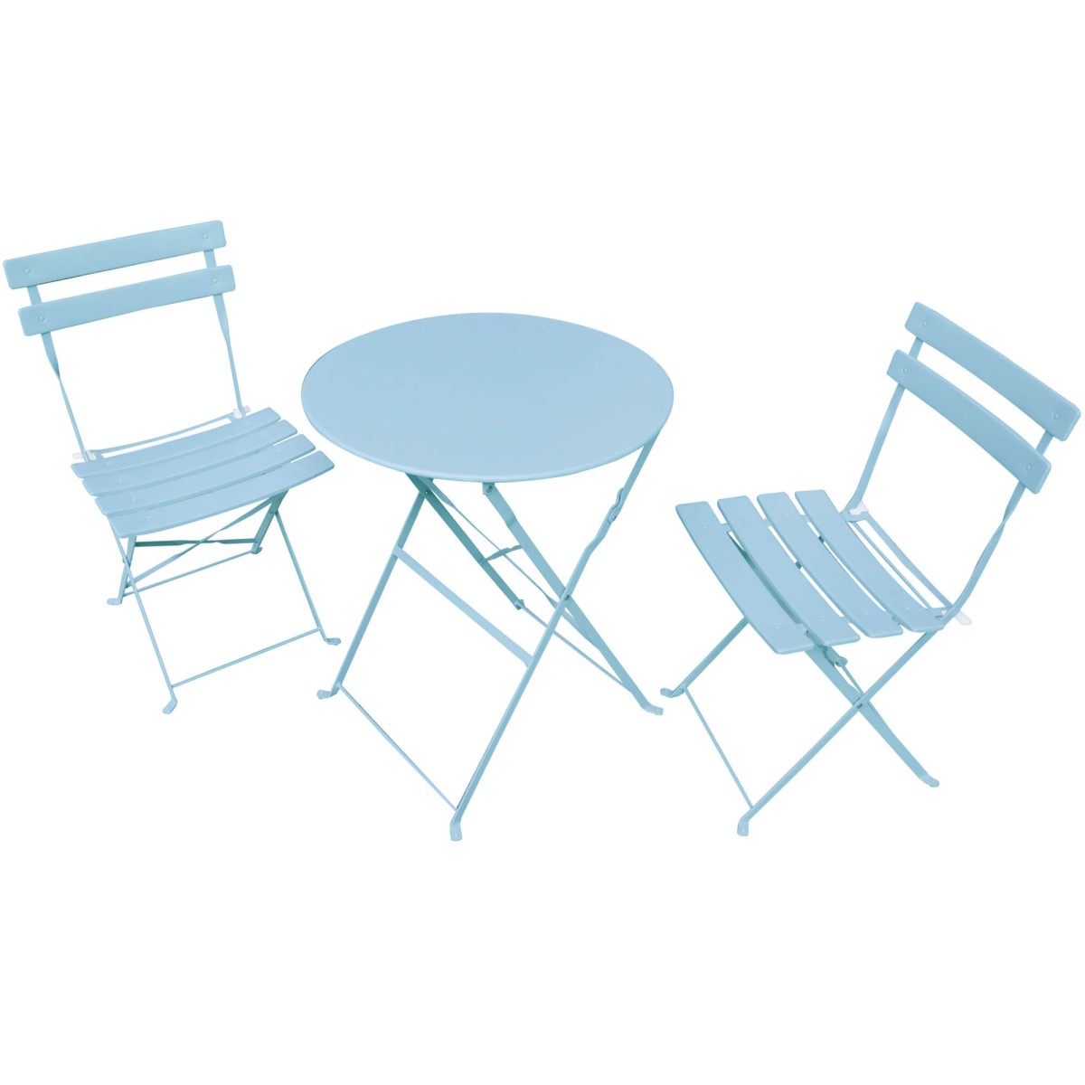 Ak furniture Skládací sada zahradního nábytku ORION modrá - Obrázek 2