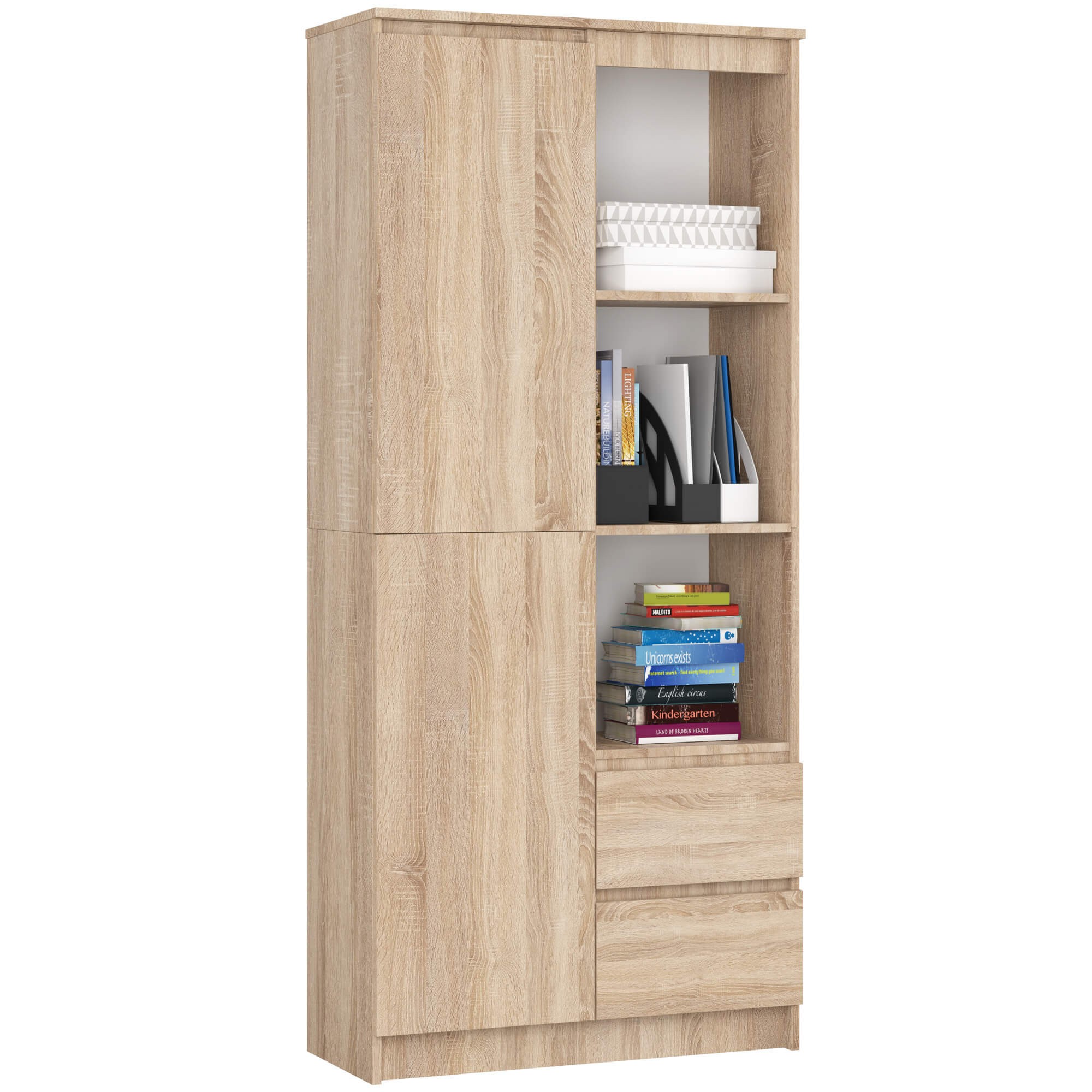 Ak furniture Skříň Rexa 80 cm dub sonoma