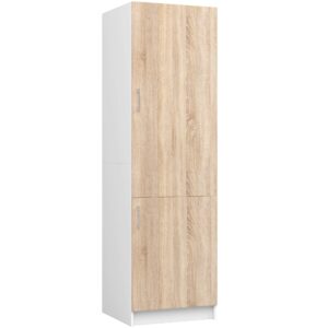 Ak furniture Skříň na vestavnou chladničku S 60cm Artus bílá/sonoma