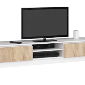 Ak furniture TV stolek Ronon 160 cm bílý/sonoma
