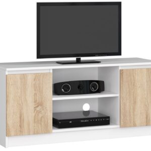 Ak furniture TV stolek Tonon 120 cm bílý/sonoma