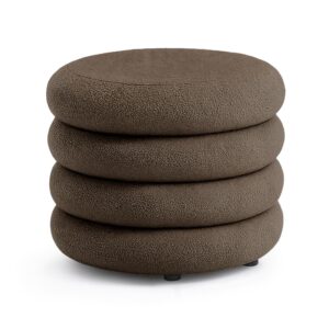 Ak furniture Taburet Mollis hnědý