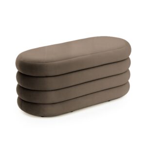Ak furniture Taburet Puffo II hnědý