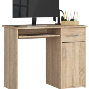 Ak furniture Volně stojící psací stůl Pin 90 cm dub sonoma