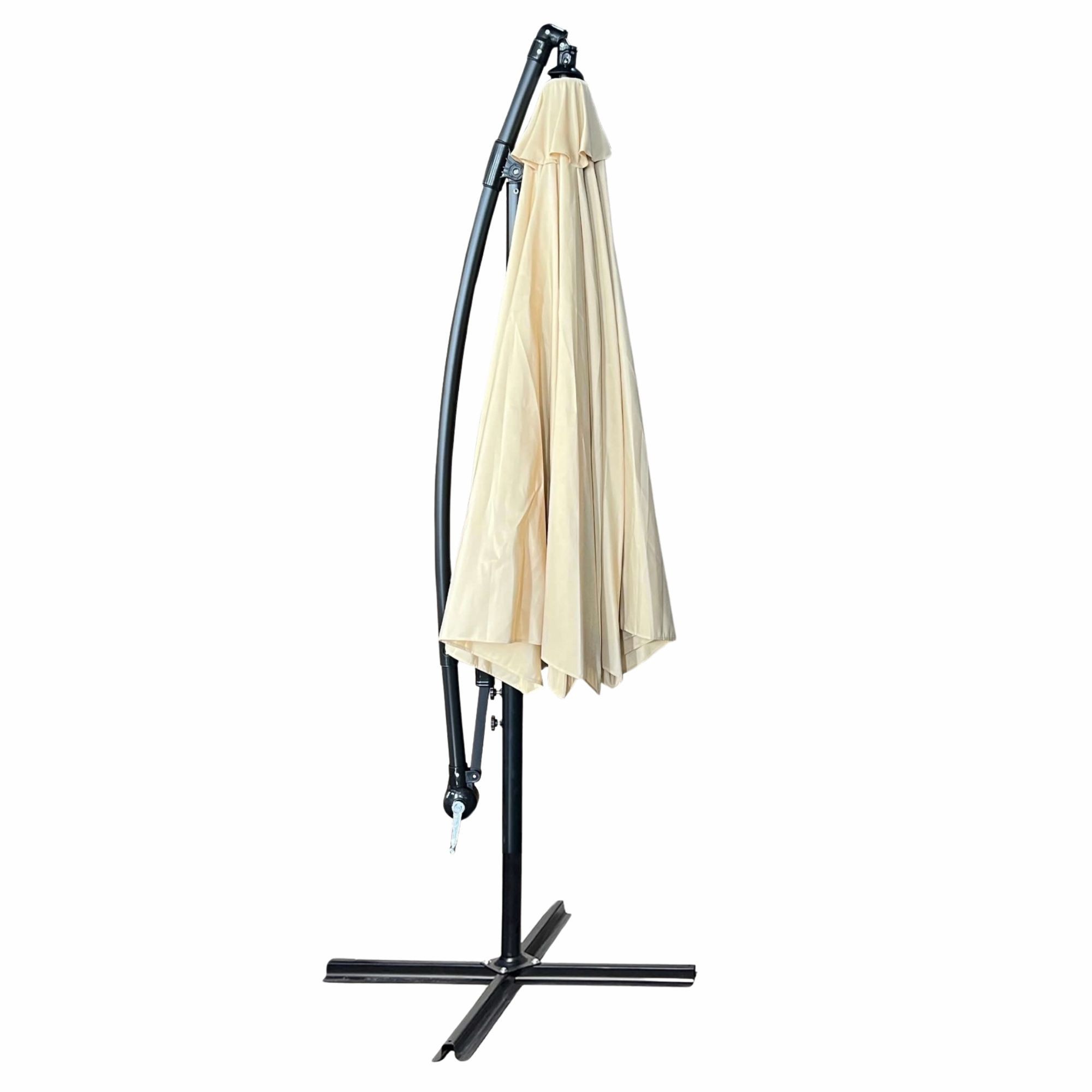 Ak furniture Zahradní slunečník ASTER s boční nohou 300 cm béžový - Obrázek 2