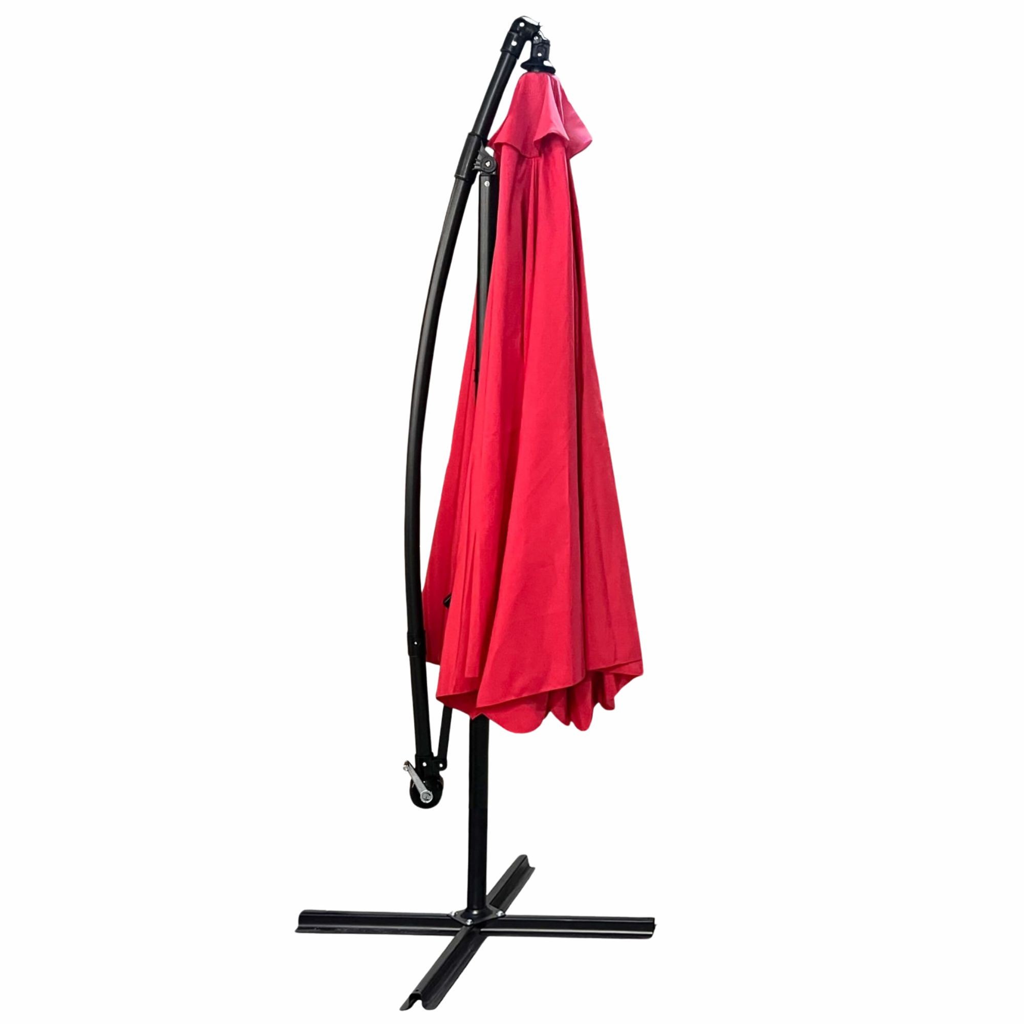 Ak furniture Zahradní slunečník CYNIA s boční nohou 300 cm červený - Obrázek 2