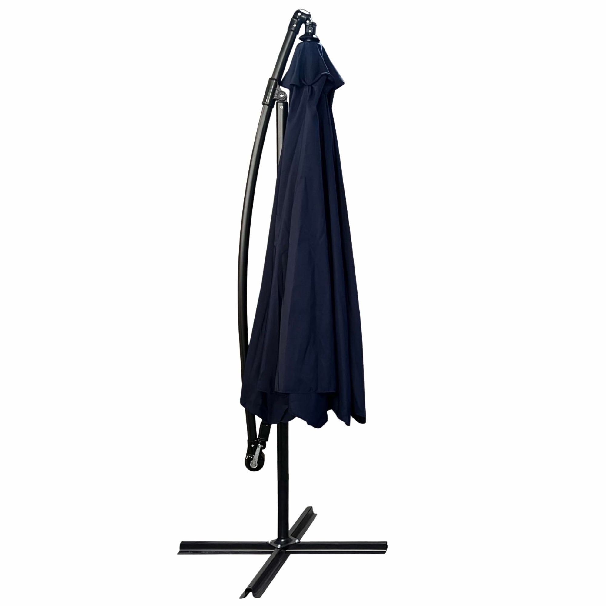 Ak furniture Zahradní slunečník CYNIA s boční nohou 300 cm tmavě modrý - Obrázek 2