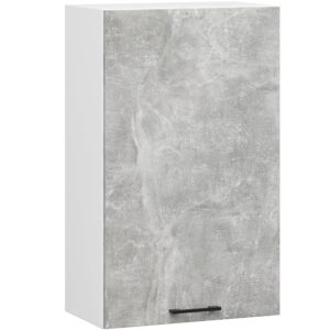 Ak furniture Závěsná kuchyňská skříňka OLIVIE 50x72 cm matná bílá/beton