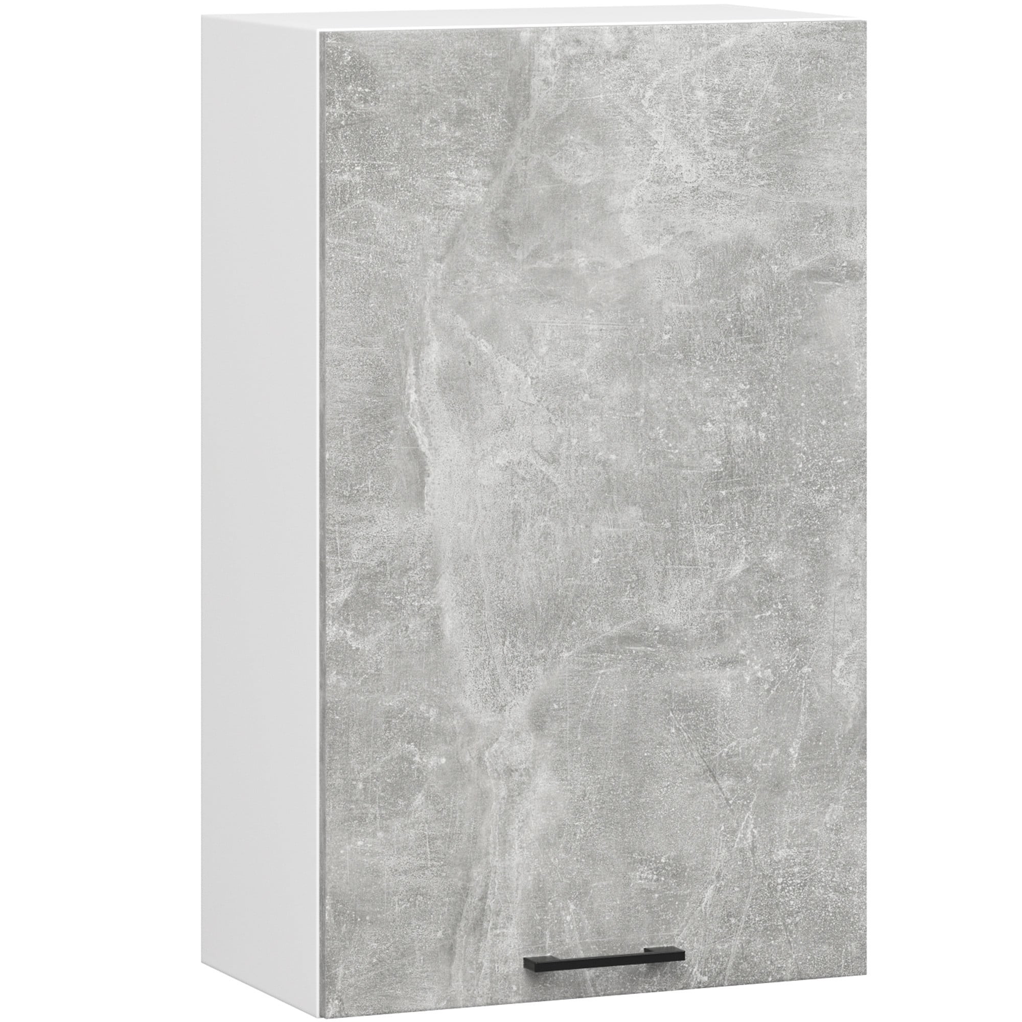 Ak furniture Závěsná kuchyňská skříňka OLIVIE 50x72 cm matná bílá/beton