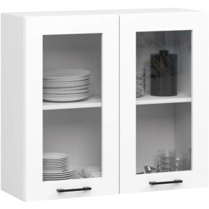 Ak furniture Závěsná kuchyňská skříňka OLIVIE W 80x72 cm matná bílá