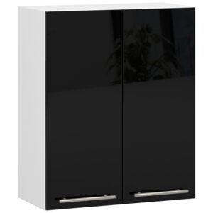 Ak furniture Závěsná kuchyňská skříňka Olivie W 60 cm bílo-černá