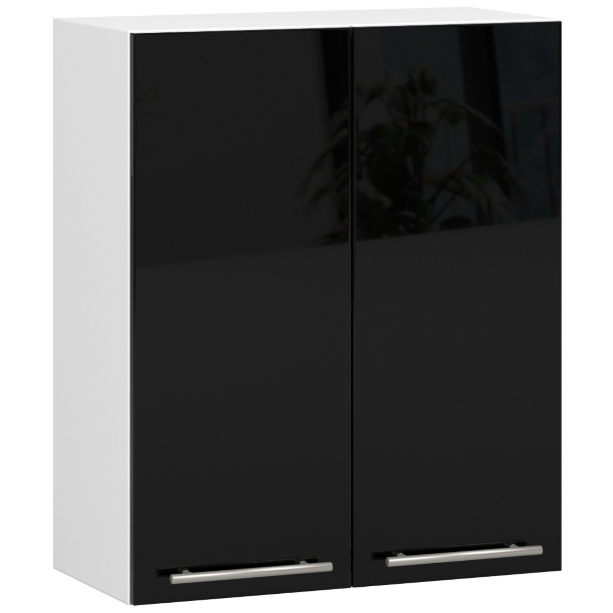 Ak furniture Závěsná kuchyňská skříňka Olivie W 60 cm bílo-černá